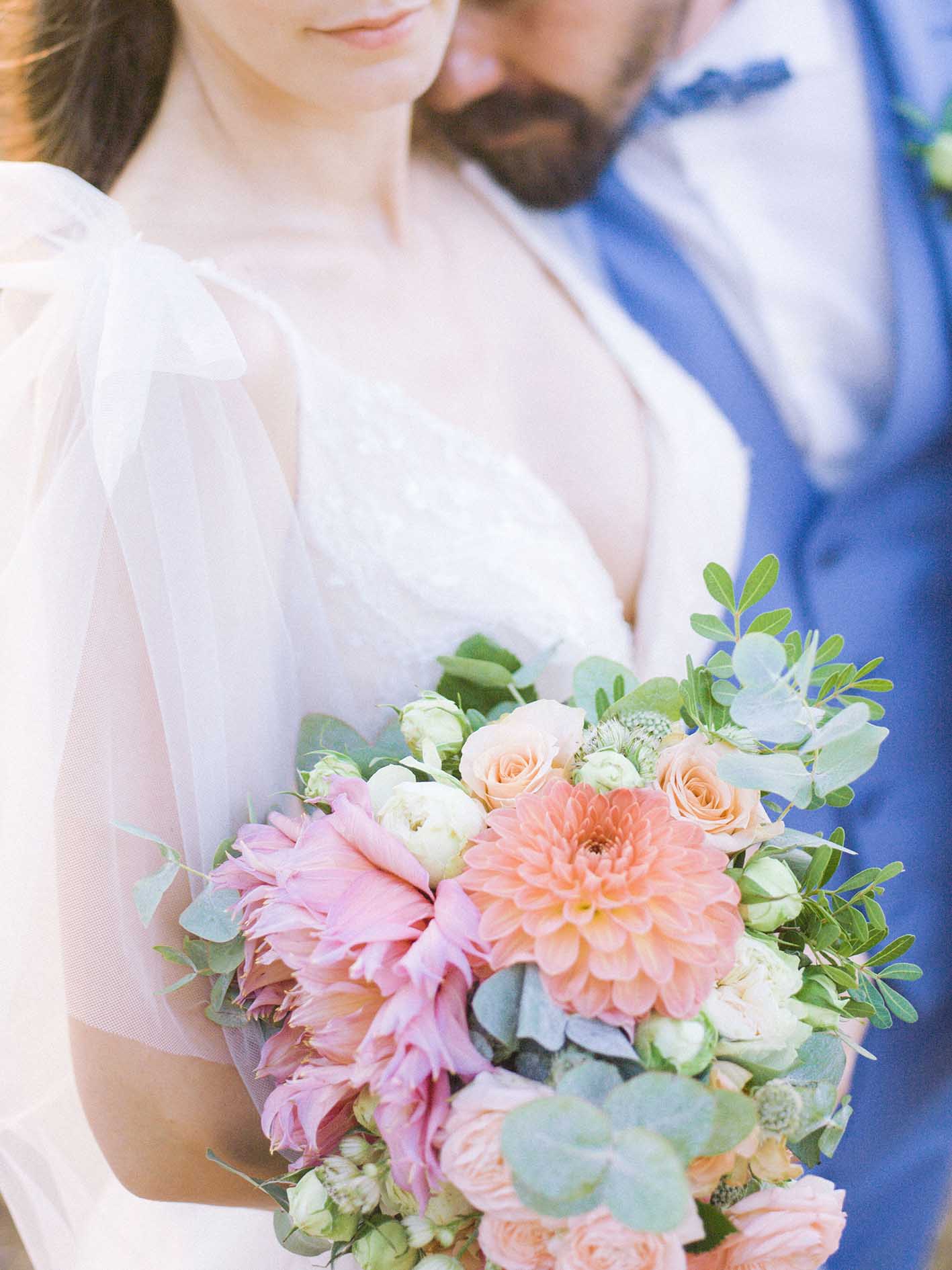 Un bouquet de mariée champetre