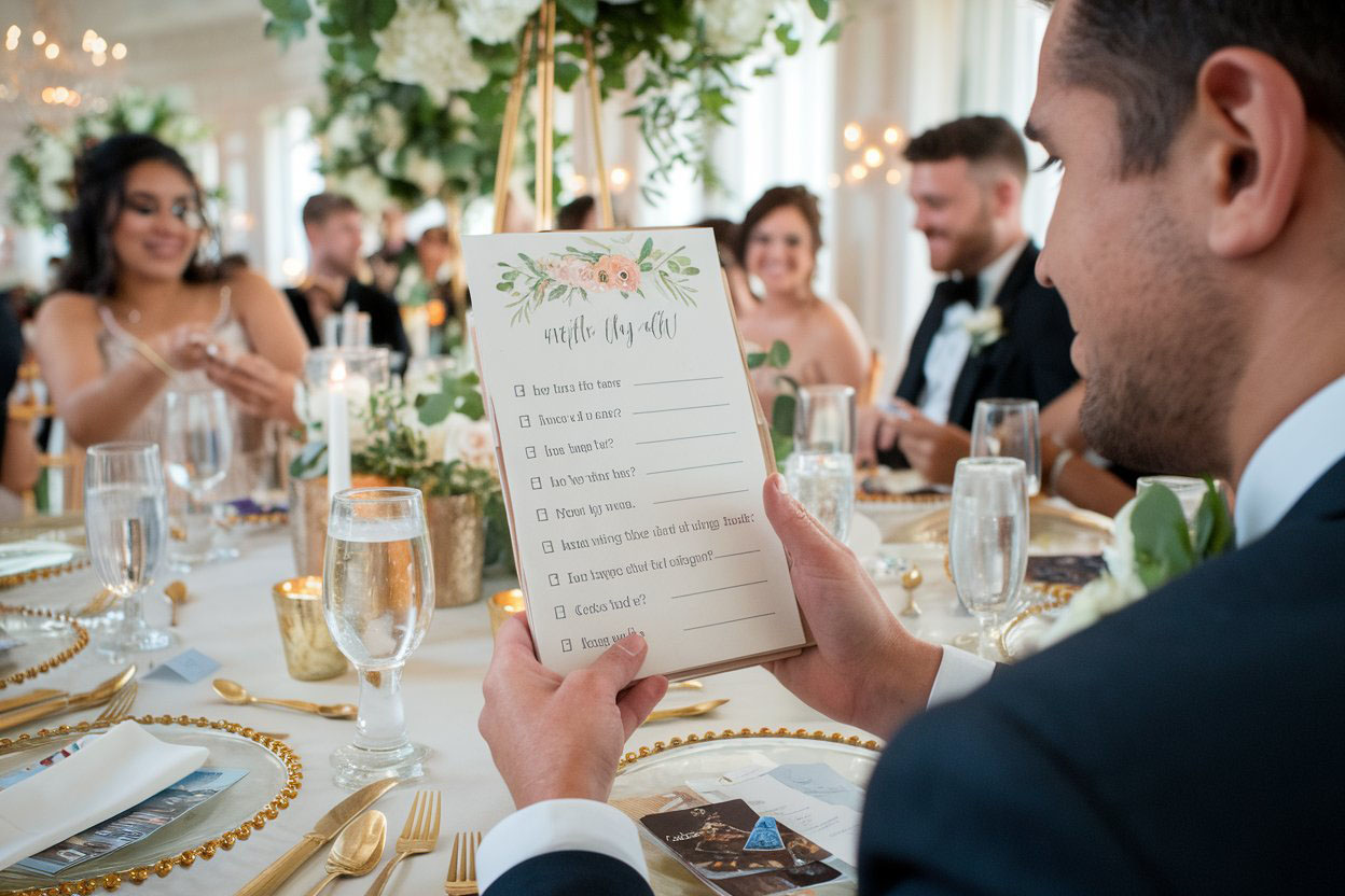 Quiz personnalisé pour animer les tables d'un mariage et occuper les invités.