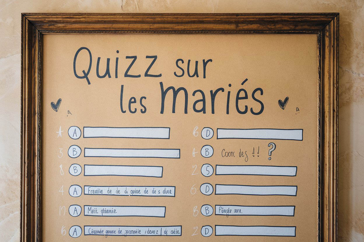 Quiz interactif pour animer un mariage et divertir les invités